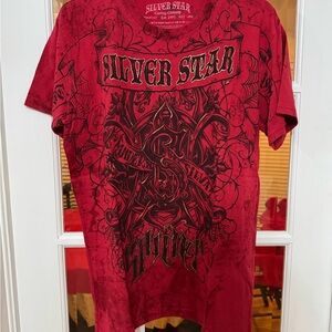 Anderson Silva Silver Star Casting Co. Red Graphic Tee